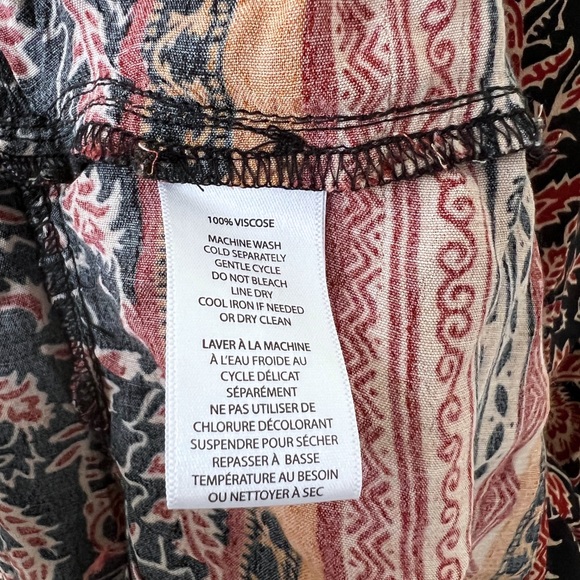 Beachlunchlounge Sleeveless Boho Dress Black with Paisley Design Size Small P - Picture 8 of 11